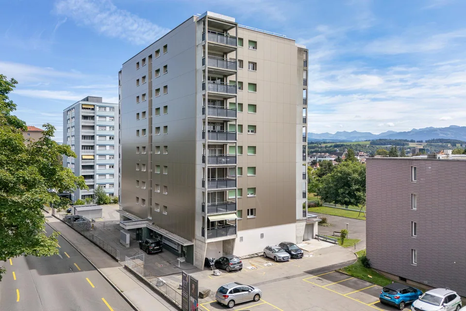 Quartier verdoyant à proximité des commerces