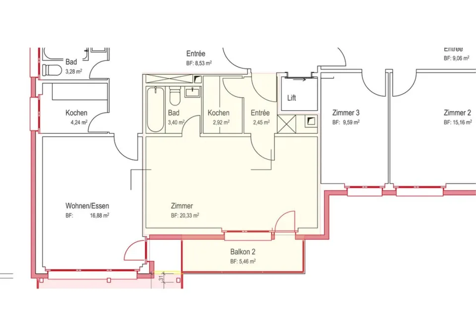 Zentrale und ruhige Wohnung im Herzen von Kriens
