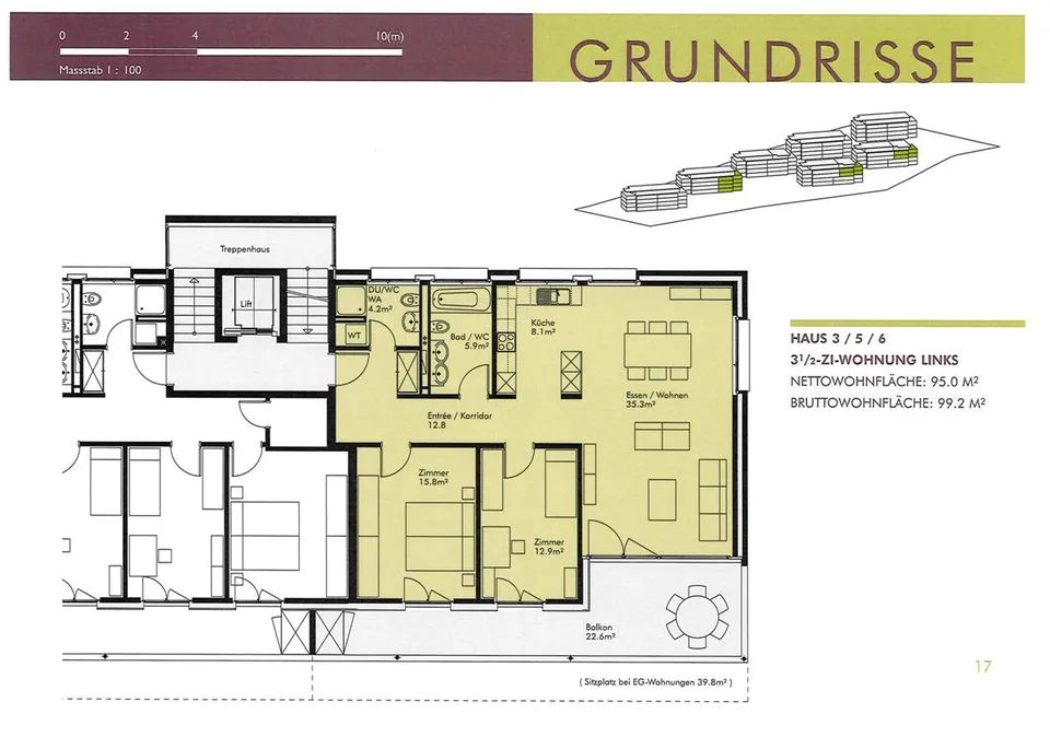 Grosszügige 3½-Zimmer-Wohnung in Obernau - Kriens