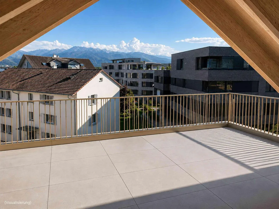 2.5-Zimmer-Dachwohnung mit Dachterrasse – Erstbezug