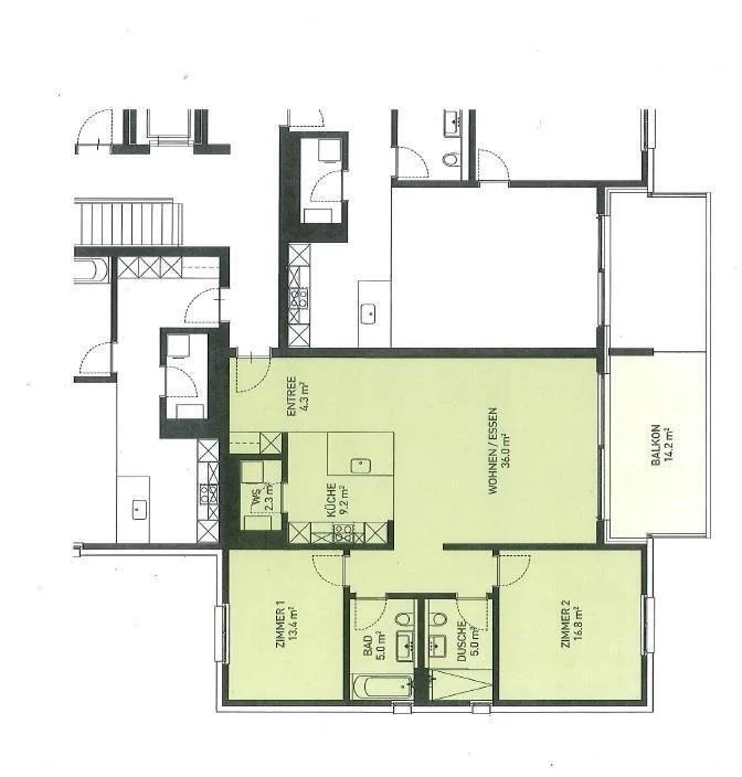 Appartement 3.5 pièces dans le parc résidentiel Chrobelbach