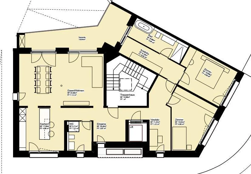 Kurz vor Fertigstellung - Exklusive 3.5 Zimmer Wohnung mit Studio – Foto 6 von 16