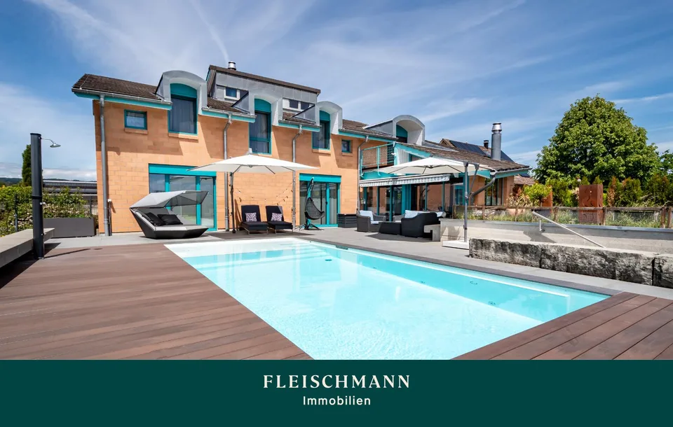 Wohnen mit Pool, Säntisblick und viel Privatsphäre