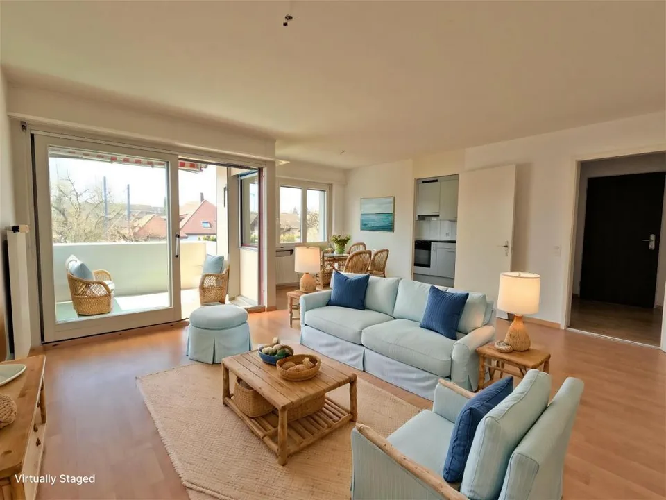 Moderne Familienwohnung mit Gartensitzplatz