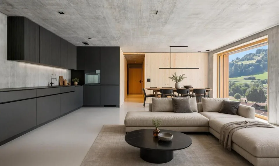 Moderne 2.5 Zimmer Wohnung mit Bergsicht in Küblis