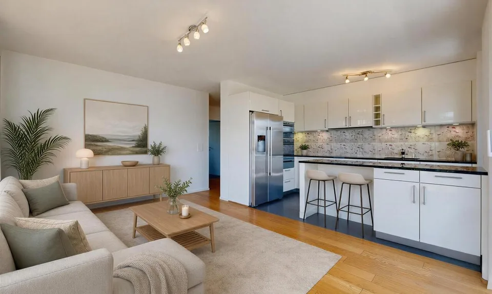 Appartement contemporain avec grande terrasse au cœur de Pully
