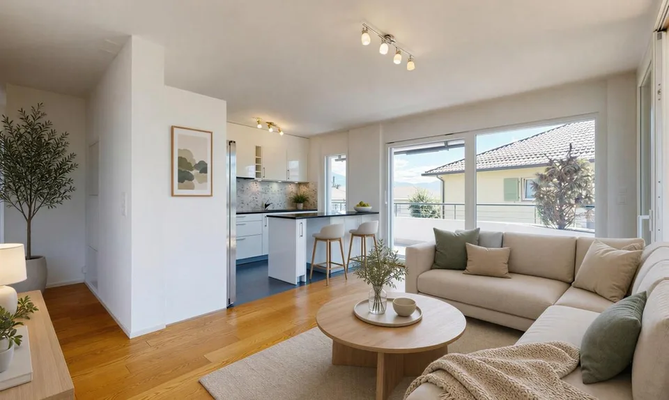Appartement contemporain avec grande terrasse au cœur de Pully