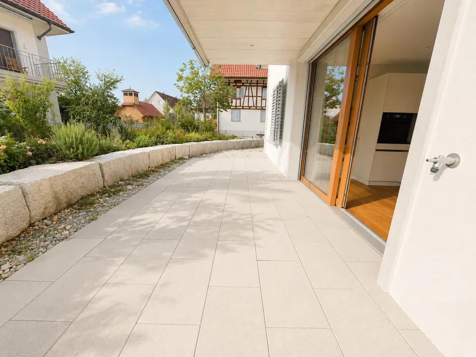 3.5-Zimmerwohnung mit Terrasse: ländlich mit Stadtanschluss leben