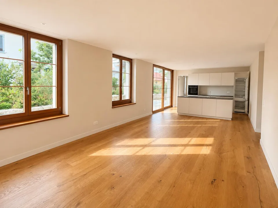 3.5-Zimmerwohnung mit Terrasse: ländlich mit Stadtanschluss leben