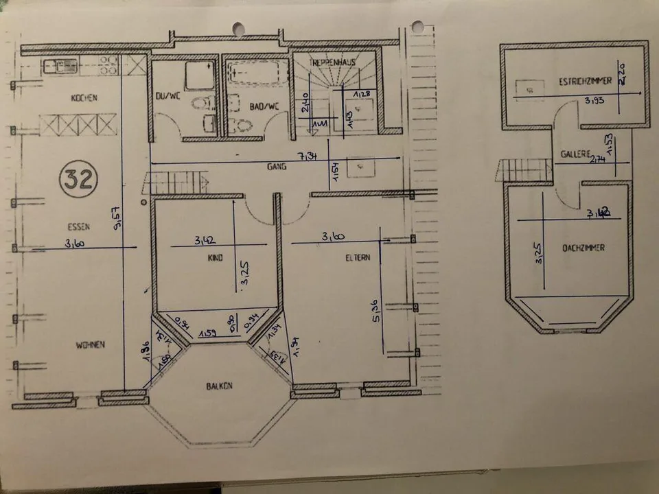 traumhafte Dachwohnung mit Galerie und Balkon an top Lage