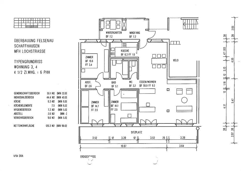 4.5 Zimmerwohnung in Schaffhausen
