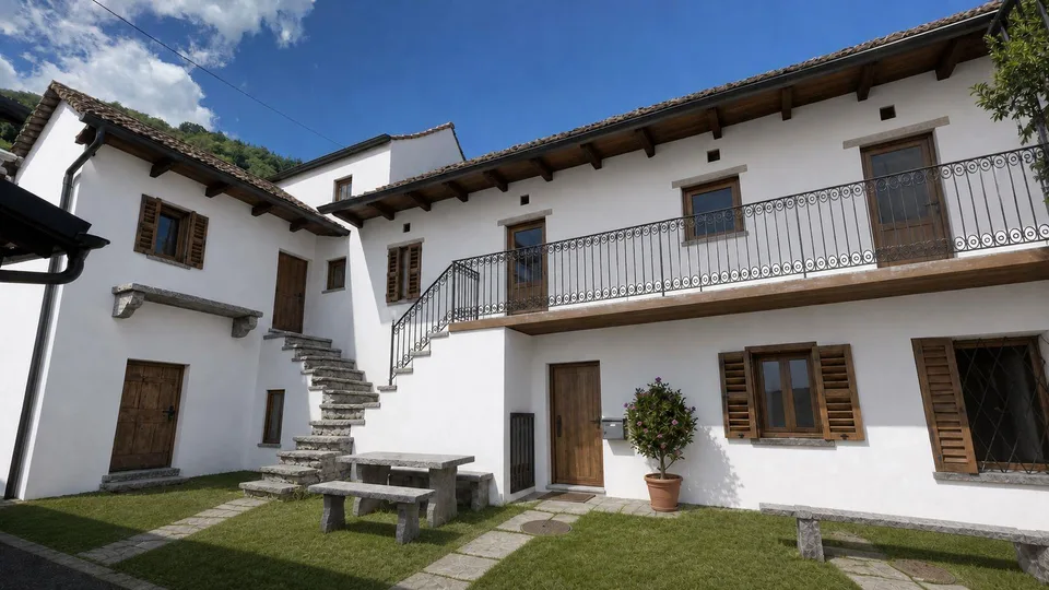 Residenza secondaria possibile — Due rustici contigui a Gorduno