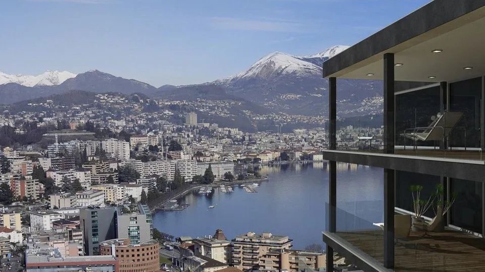 Attico di lusso vista lago a Paradiso