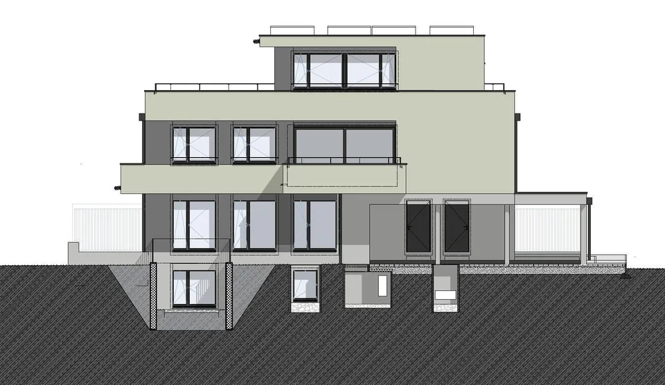 Garten-Maisonette mit angenehmen Souterrain-Bereich ohne Sommerhitze