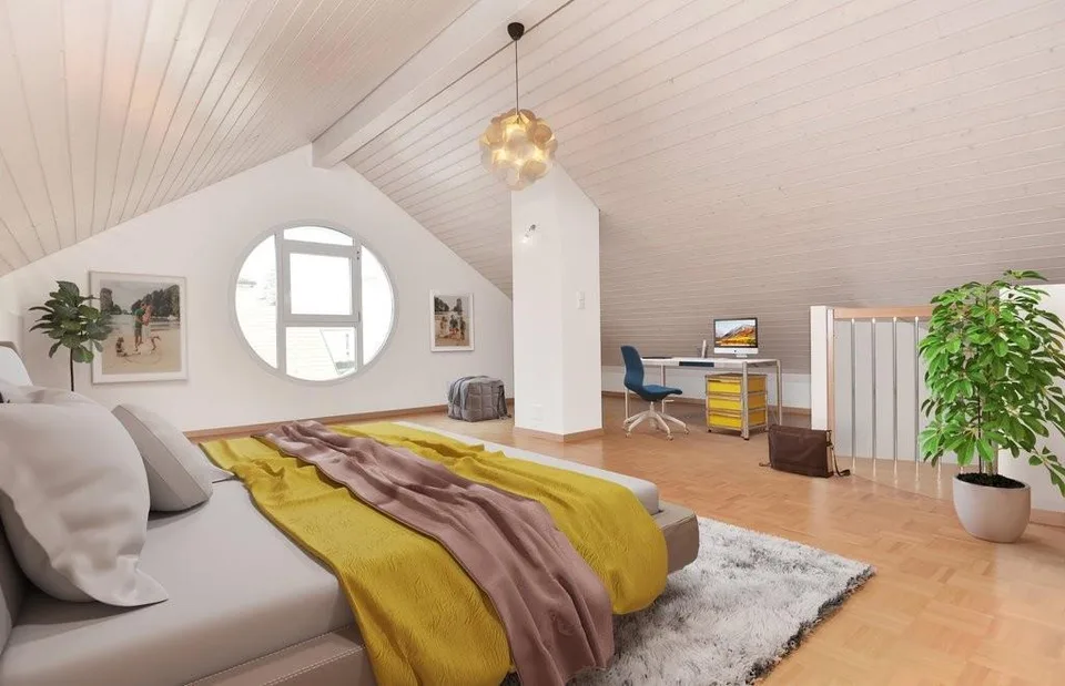 Duplex apartment with mezzanine
