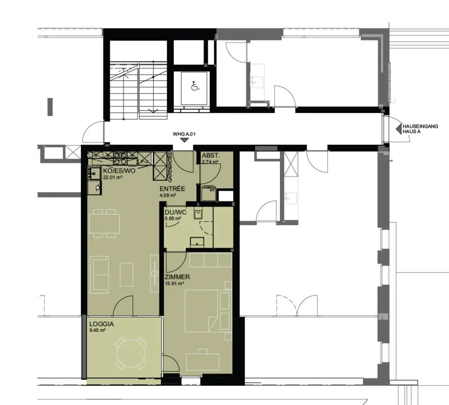 Neubau "Emseren" - Nachmieter/in gesucht für neue 2.5 Zimmer Wohnung