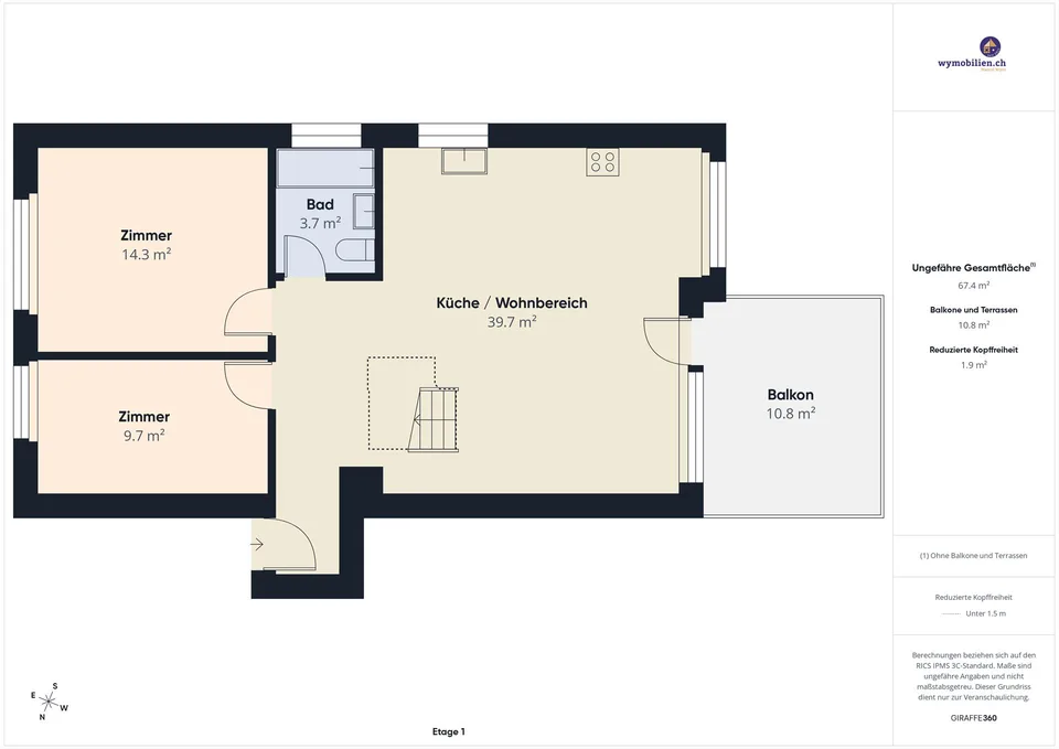 Attraktive 4.5-Zimmer-Maisonette in Oberönz
