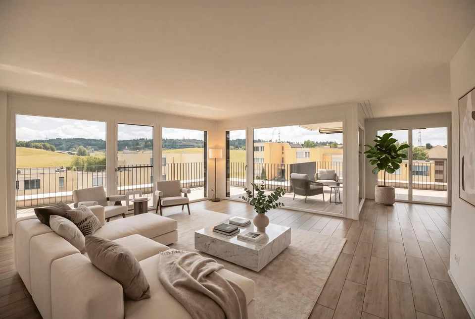 148 M² ATTIKABIJOU MIT 137 M² TERRASSE UND AUSSENSAUNA