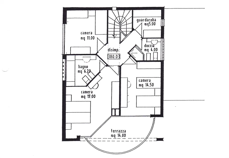 Villa mit 5,5 Zimmern und großem Garten in Bedano