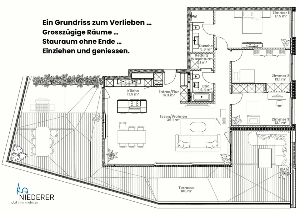 Ihr Logenplatz vor den Alpen
