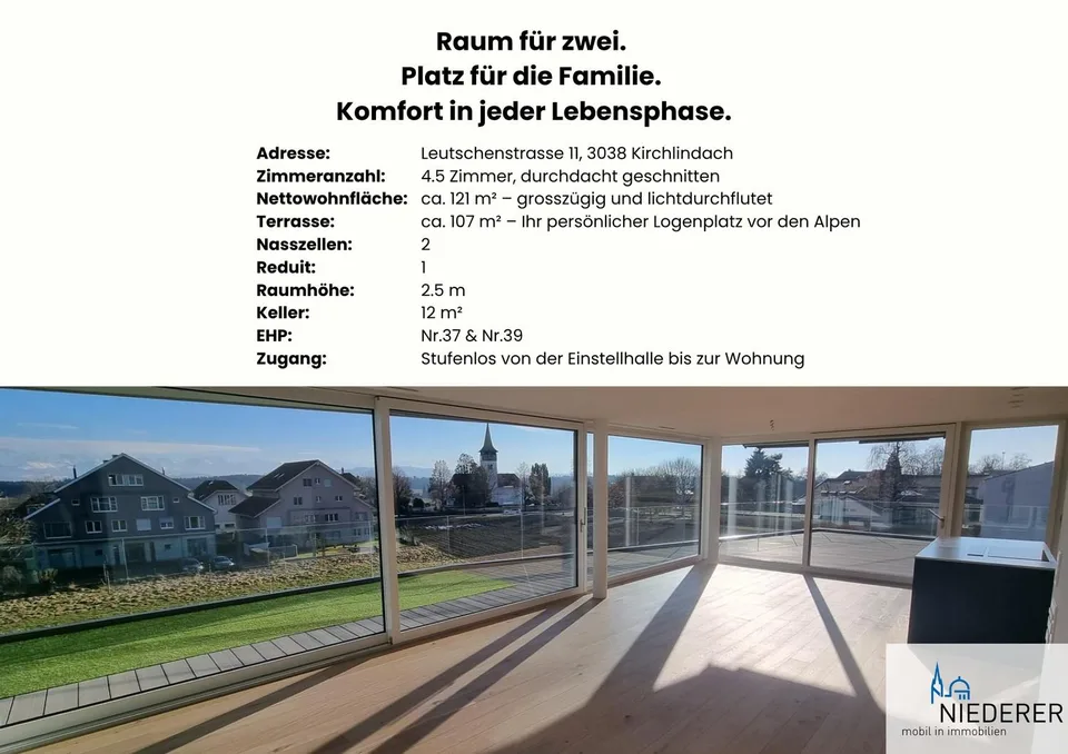 Ihr Logenplatz vor den Alpen