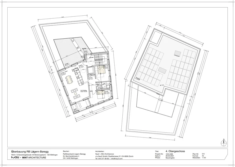 Moderne 3.5 Zimmer Attikawohnung im Herzen von Wettingen