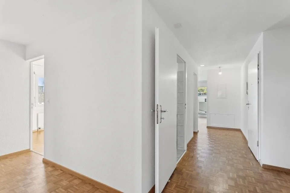 Spacious apartment with a view of the green