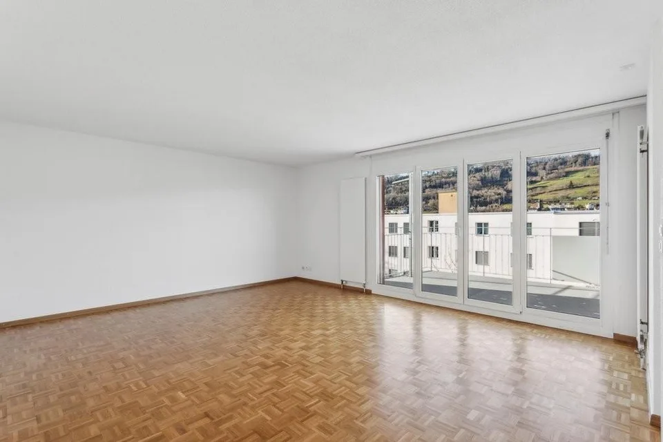 Spacious apartment with a view of the green