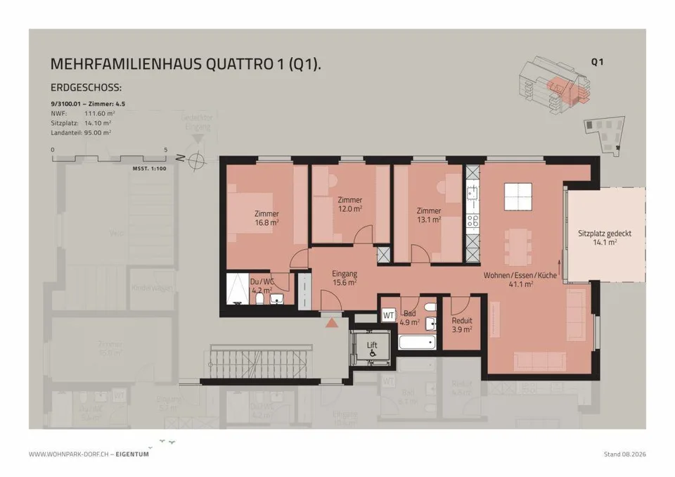 WOHNPARK VILLAGE - INIZIO DELLE VENDITE 2ª FASE - APPARTAMENTO GIARDINO 4,5 LOCALI