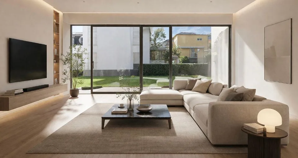 Elegante villetta nuova con giardino in zona residenziale immersa n...