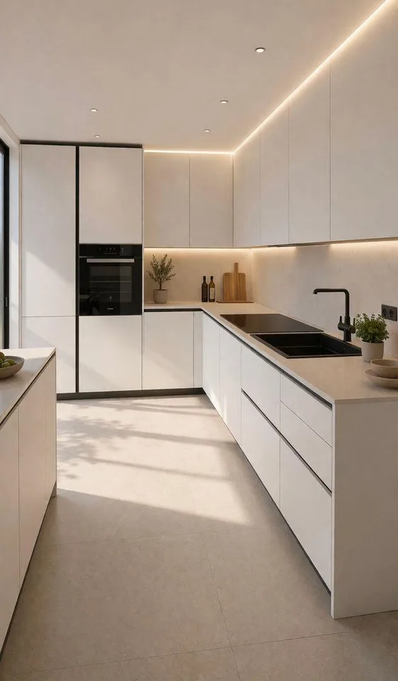 Elegant new villa with garden in residential area surrounded by greenery