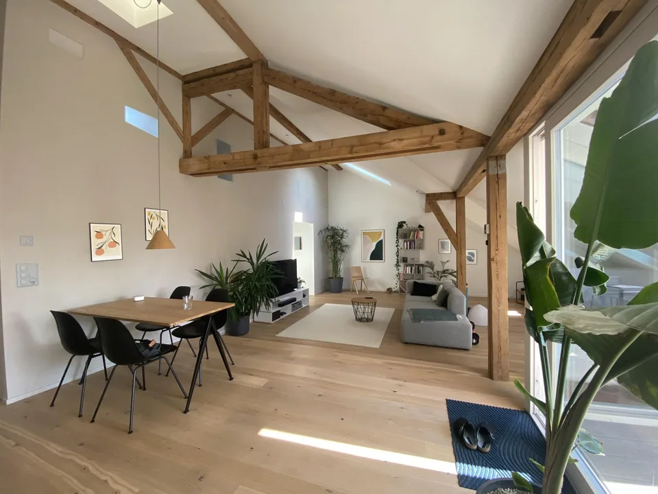 Appartement de charme sous les toits avec charme d'ancien bâtiment au cœur de Berne