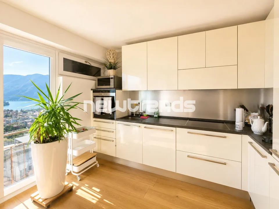 AFFITTASI LUMINOSO APPARTAMENTO 3.5 LOCALI CON SPLENDIDA VISTA LAGO