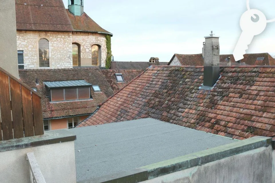 Godetevi il centro di Solothurn dall'alto