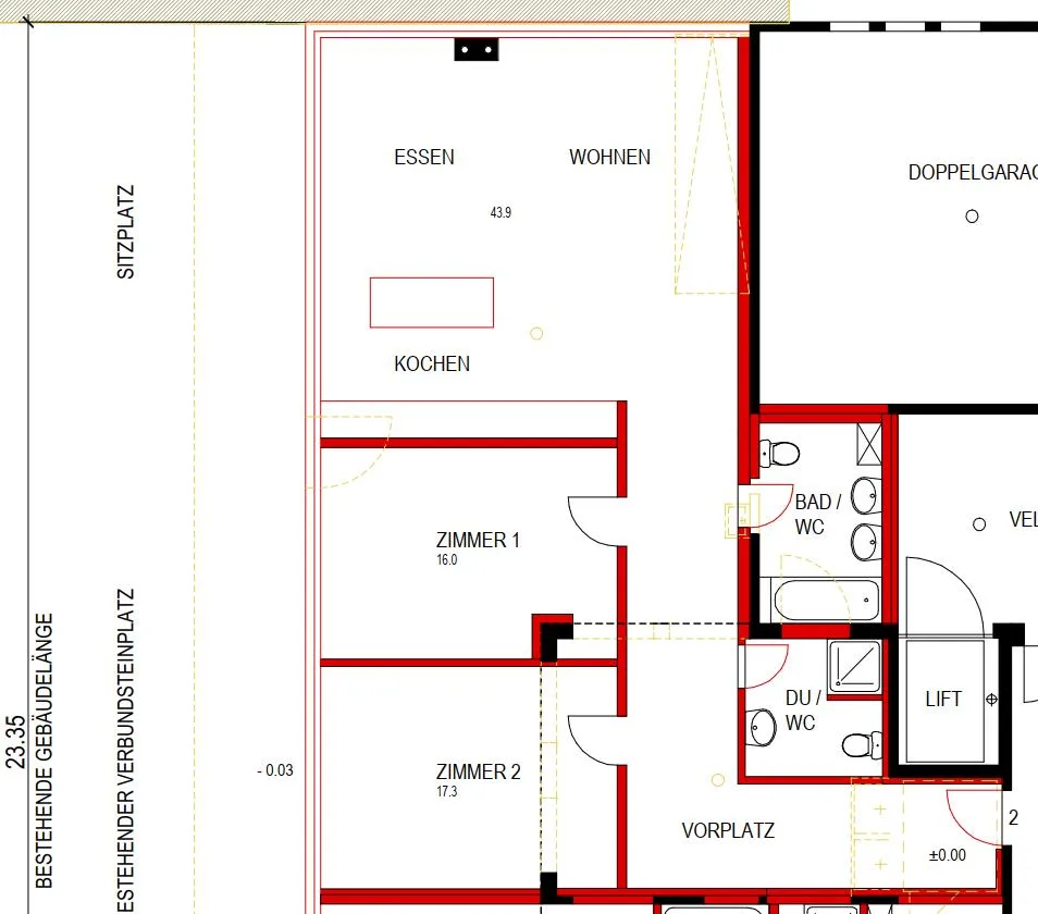 Grosszügige Gartenwohnung im Zentrum von Bütschwil