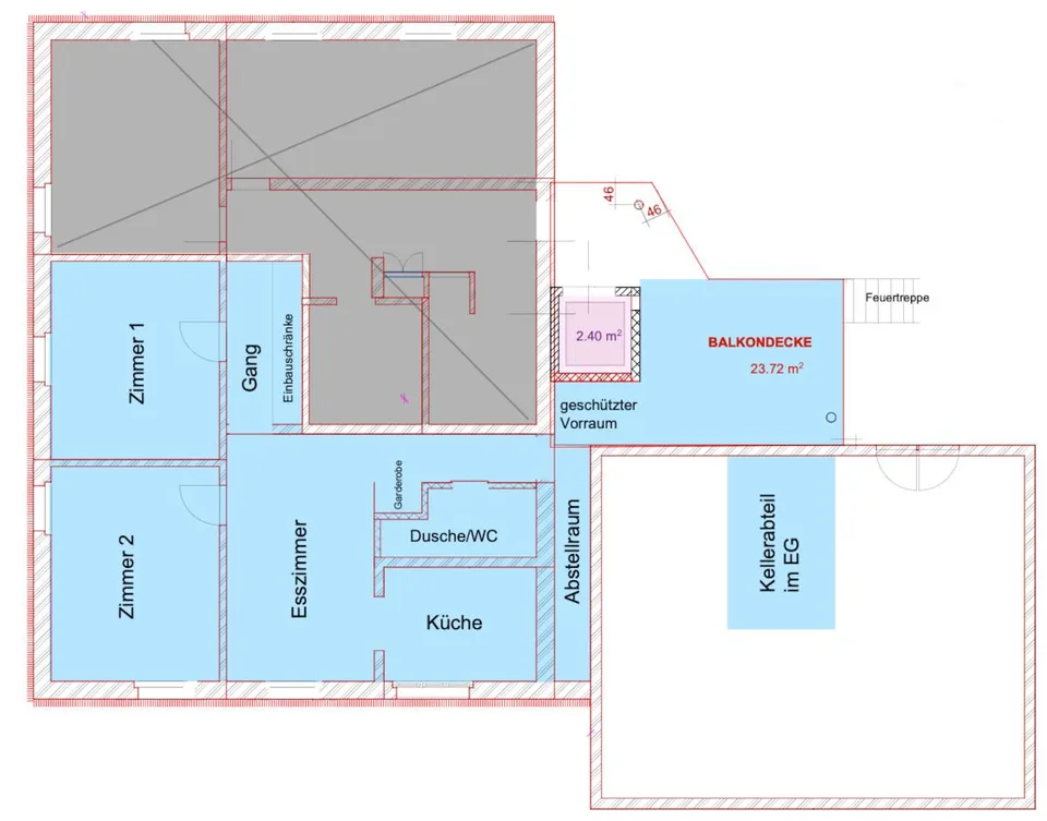 3-Zimmerwohnung im Grünen