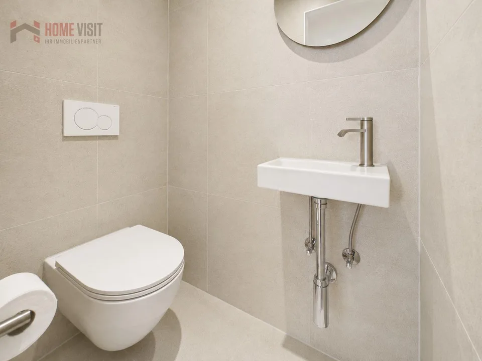Vivre au-delà d'Allschwil - appartement de mansarde rénové de 4,5 pièces avec cheminée