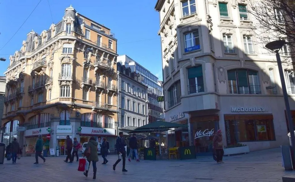 In the heart of the city center