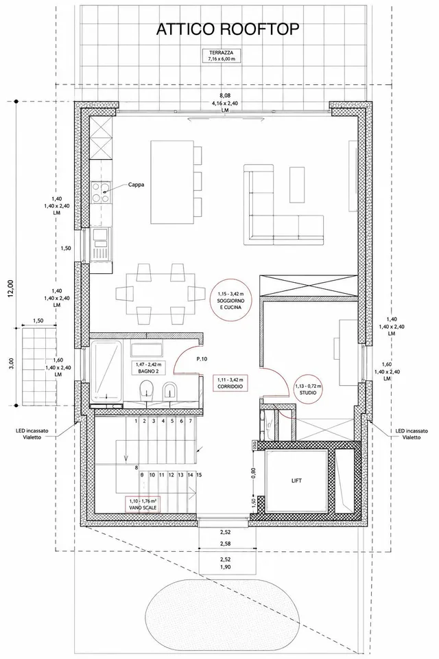 SUPER DUPLEX ATTIQUE 6.5 AVEC VUE SUR LE LAC À MELIDE EN CONSTRUCTION