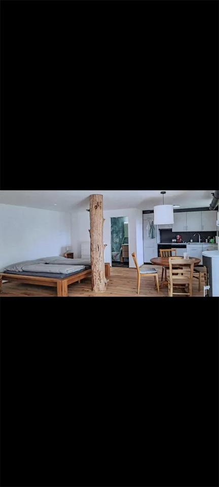 Studio mit Parkplatz und Gartensitzplatz