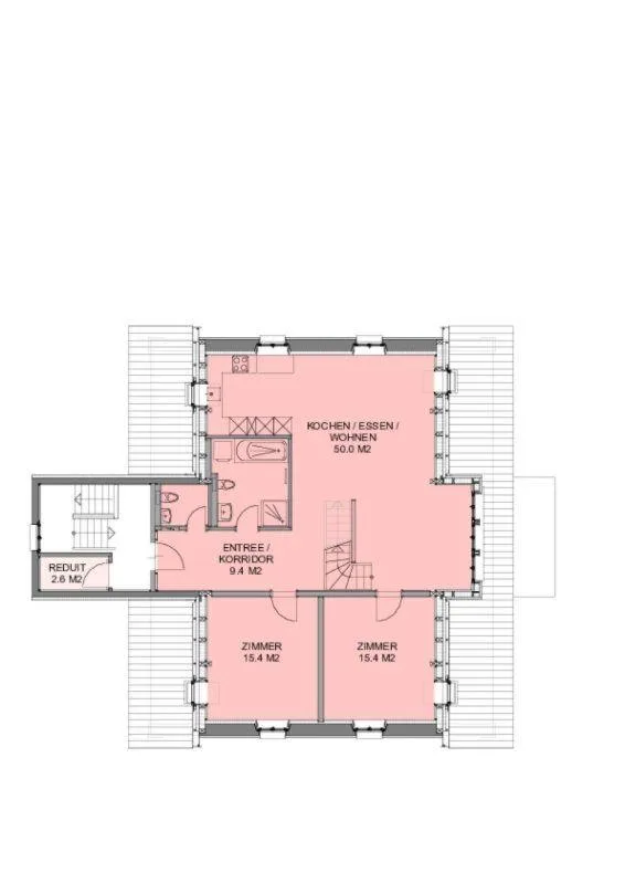 Stylish maisonette apartment with spacious room layout