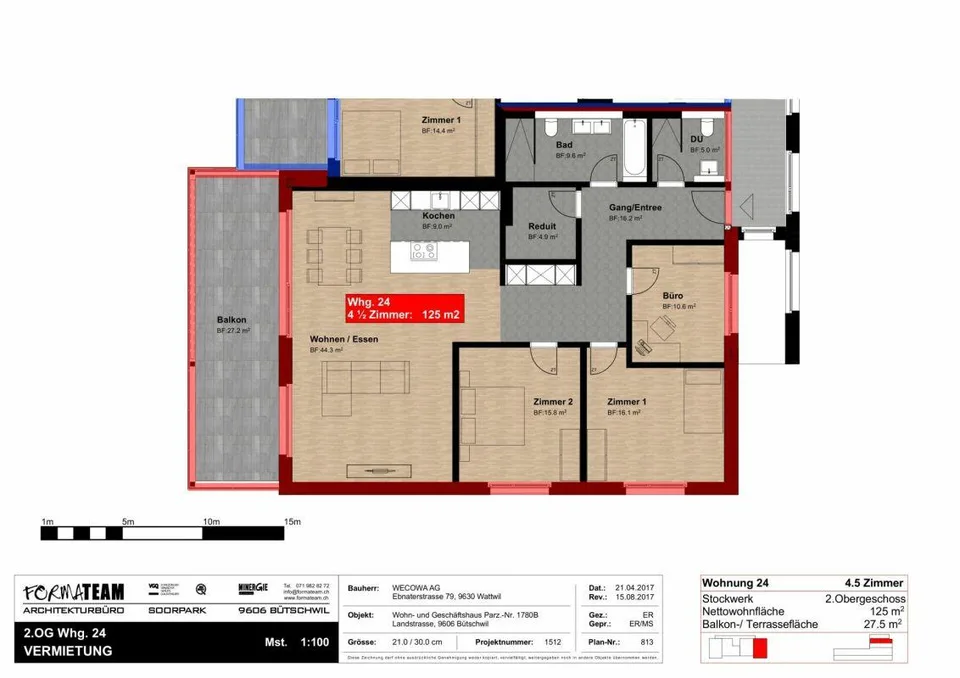 Modernes Wohnen in Bütschwil - 4.5 Zimmerwohnung zum Wohlfülen!
