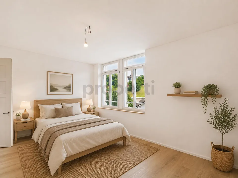 Maisonette moderne de 4,5 pièces avec balcon, Rheineck