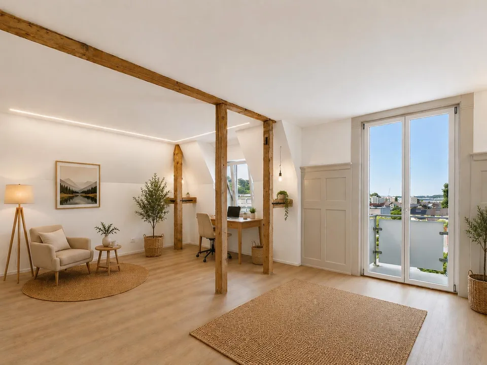 Maisonette moderne de 4,5 pièces avec balcon, Rheineck