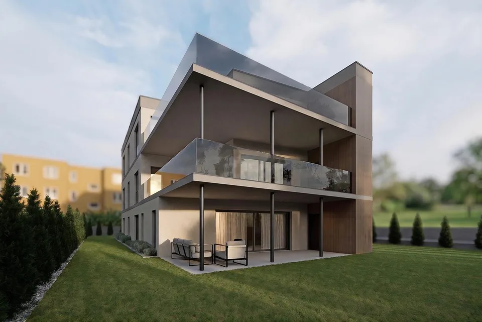 Neubau: Moderner Grundriss, grosse Terrasse, ökologische Haustechnik