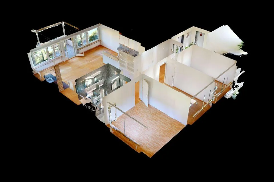 4½-Zr. Wohnung mit Aussicht, Garage und Hallenbad
