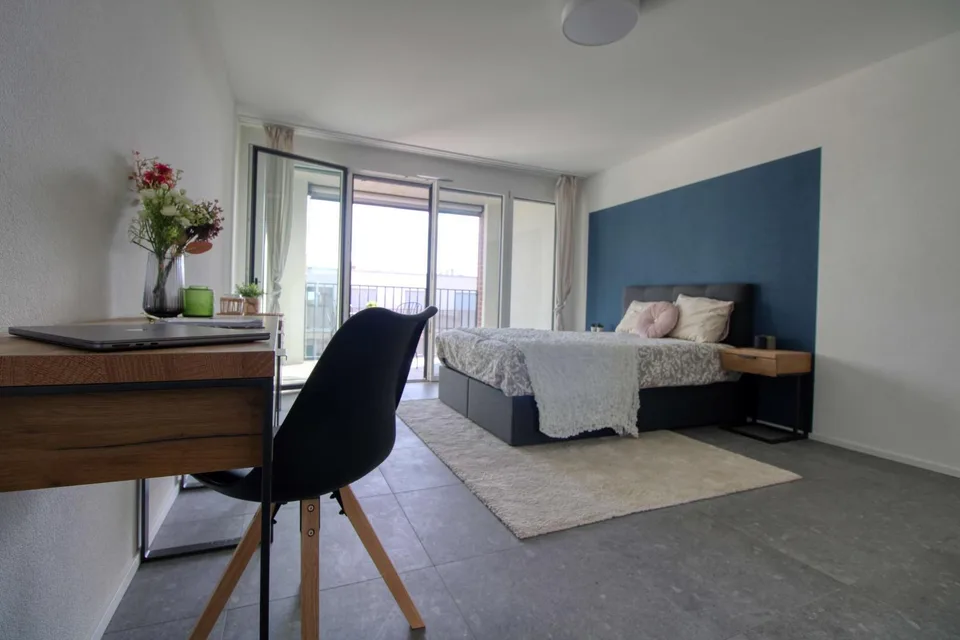 Spacious Coliving Apartment in Crissier with private Balcony