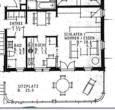Ruhiges Wohnen in angenehmer Umgebung / 1 Zimmer Wohnung in Wald AR