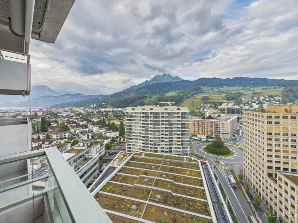 Aussichtsreich und urban Wohnen im Pilatus Tower