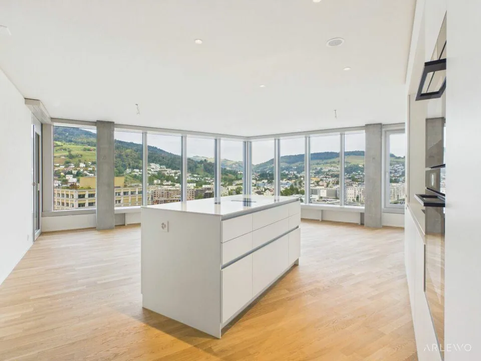 Aussichtsreich und urban Wohnen im Pilatus Tower